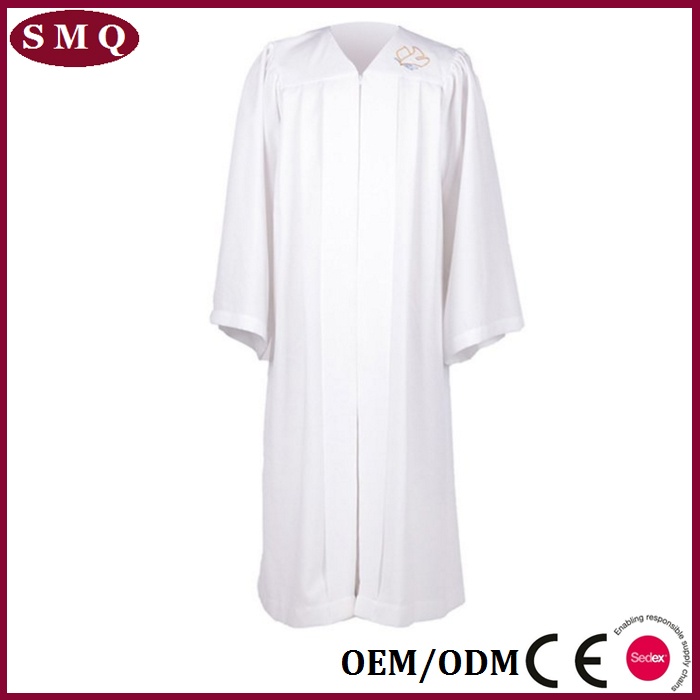 White baptismal robe
