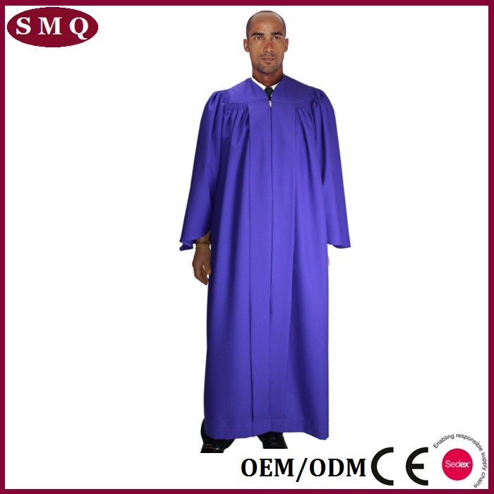 Royal blue baptismal robe