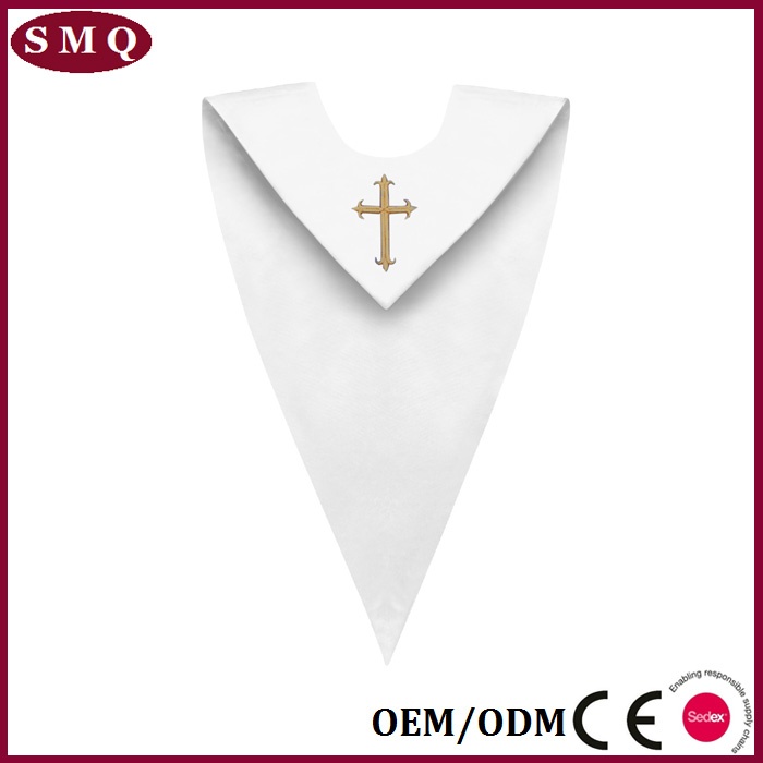 White Embroidery Choir Robe