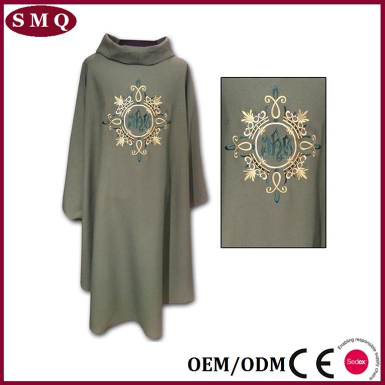 Grey Embroidery Chasuble