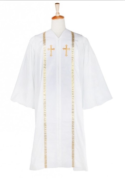 White Clergy robe
