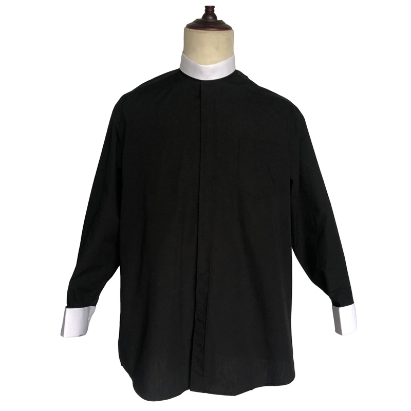 Detachable-collar clergy shirts