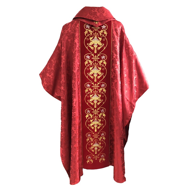 Red Jacquard Chasuble Red Jacquard Chasuble
