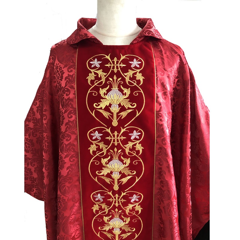 Red Jacquard Chasuble Red Jacquard Chasuble