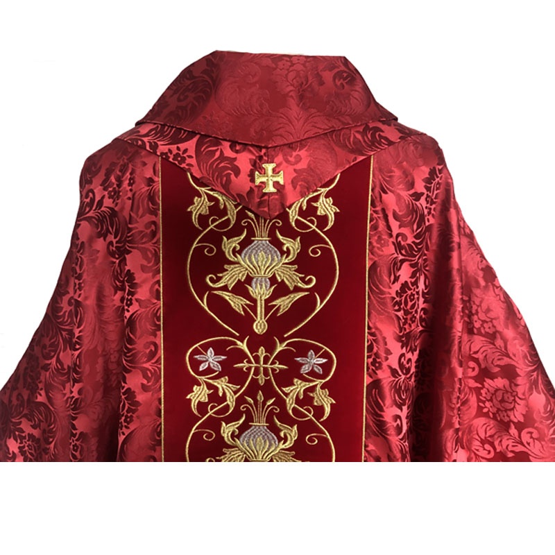 Red Jacquard Chasuble Red Jacquard Chasuble