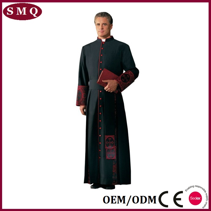 Professional factory custom wholesale priest gown clergy cassock