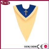 Royal Blue/Gold V-Neck Choir Stole