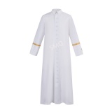 White contemporary catholic cassock