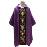 Purple Jacquard Chasuble