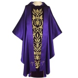 Purple satin Chasuble